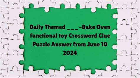 bake crossword clue